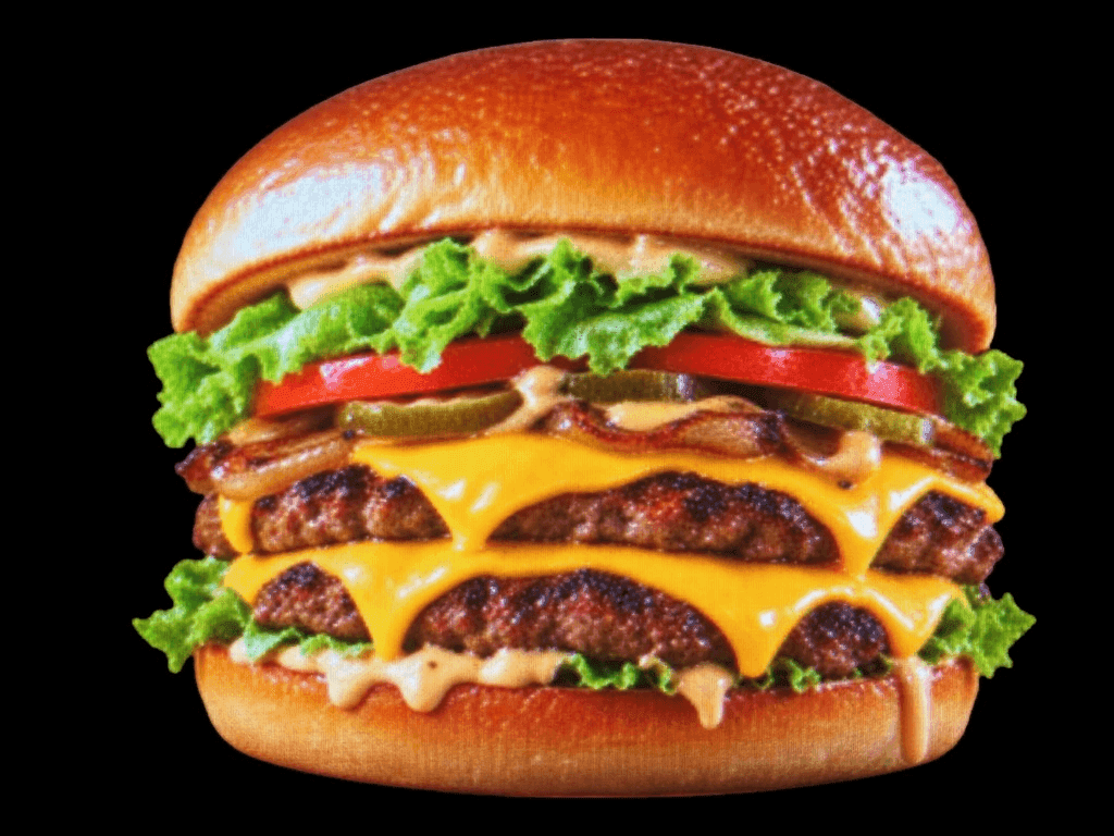 American Triple Patty Smash Burger