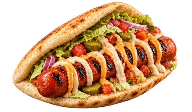 NYC Style Hot Dog Shawarma