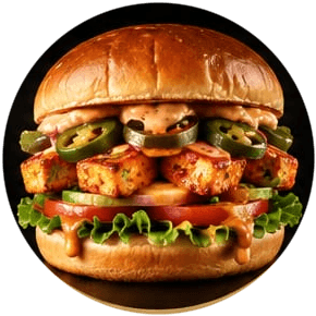 Spicy Paneer Burger